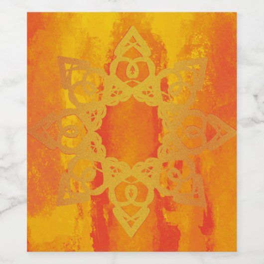 Mandala Wijn Etiket (Enkel label)