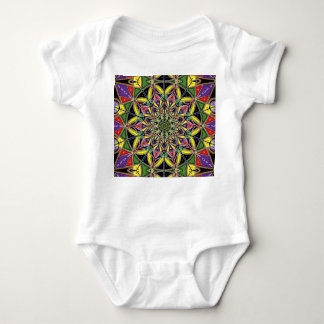 Mandala witte baby bodysuit