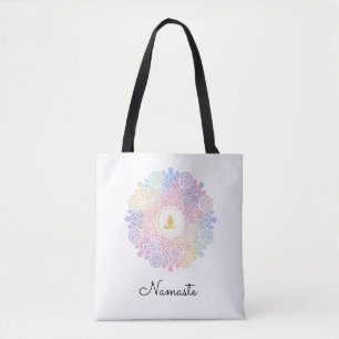 *~* Mandala Women Meditation Energy Pastel Rainbow Draagtas