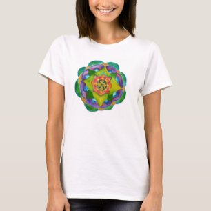 Mandala Women's Hanes Nano T-Shirt, White T-shirt
