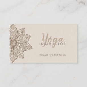 Mandala Yoga-instructeur Visitekaartje