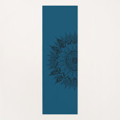Mandala Yoga Mat, Sunflower Exercise Mats Yogamat (Voorkant)