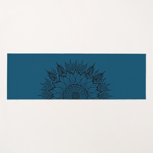 Mandala Yoga Mat, Sunflower Exercise Mats Yogamat (Voorkant (horizontaal))