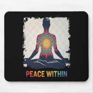 Mandala Yoga Meditatie Ontwerp Binnen Vrede Muismat