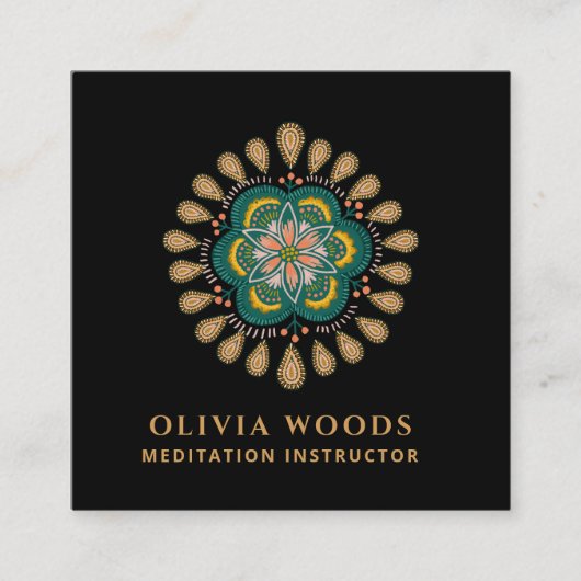 Mandala Yoga Visitekaartje (Voorkant)
