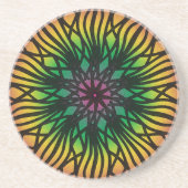 Mandala Zandsteen Onderzetter (Voorkant)