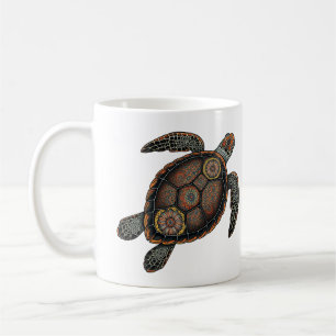Mandala zee schildpad mok- Ocean life koffie Cup G Koffiemok