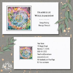 Mandala Zen Reiki Yoga Massage Heilig Spiritueel Visitekaartje
