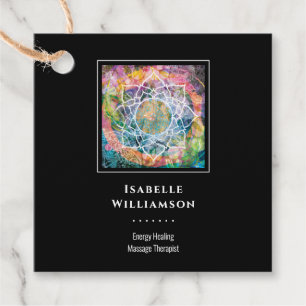 Mandala Zen Reiki Yoga Massage Heilige Spirituele Bedankjes Labels