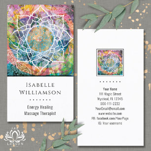 Mandala Zen Reiki Yoga Massage Heilige Spirituele Visitekaartje
