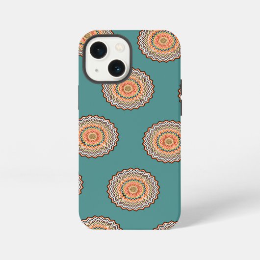 Mandala Zigzag Pattern iPhone Hoesje (Achterkant)