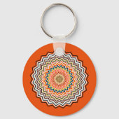Mandala Zigzag Pattern Sleutelhanger (Voorkant)
