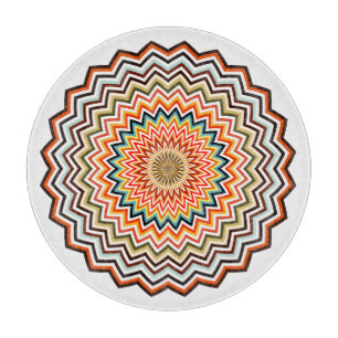 Mandala Zigzag Pattern Snijplank