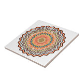 Mandala Zigzag Pattern Tegeltje (Zijkant)