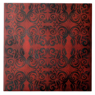 mandala zwarte romantische elegante keramische teg tegeltje