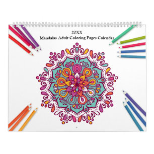 Mandalas Adult Coloring Calendar Kalender