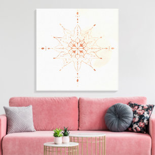 Mandalas Boho Art Mural Géométrie Sacrée
