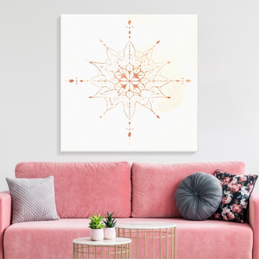 Mandalas Boho Art Mural | Géométrie Sacrée (Insitu(Salon))