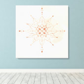 Mandalas Boho Art Mural | Géométrie Sacrée (Insitu (Plancher de Bois))