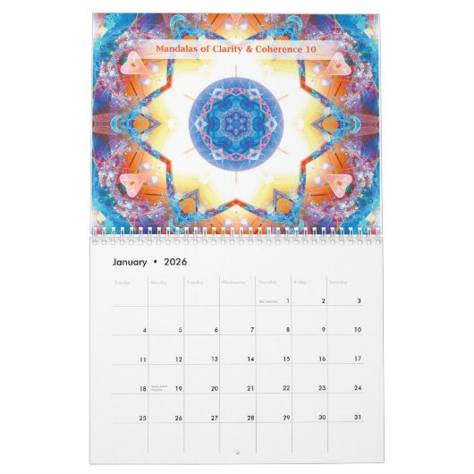 Mandalas de Clarté & Cohérence Calendrier (Jan 2026)