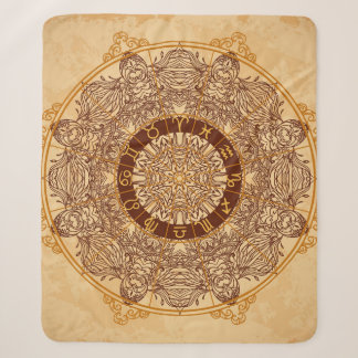 Mandala's, dierenriem, , cirkel. sherpa deken