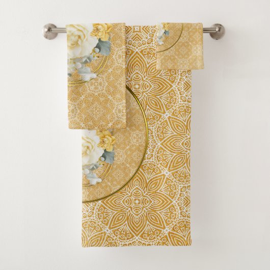 Mandalas d'or de diverses répétitions de Cercle gé (En situation)