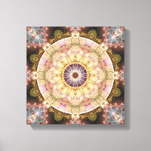 Mandalas du coeur du changement 2 toile enveloppée