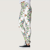 Mandalas Formed From Floral Seamless Pattern Leggings (Links)