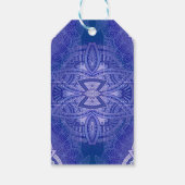 Mandala's in gemengd Nederlands Blauw Cadeaulabel (Achterkant)