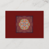 Mandala's in Gemengde Marrons - Rood & Herhaal pat Informatiekaartje (Achterkant)