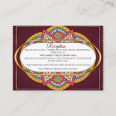 Mandala's in Gemengde Marrons - Rood & Herhaal pat Informatiekaartje (Voorkant)