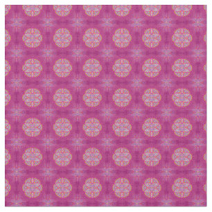 Mandalas in gemengde roze herhaalde patronen stof
