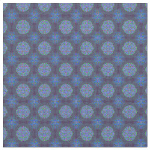 Mandalas in mengeling Blauwe herhaalde patronen Stof