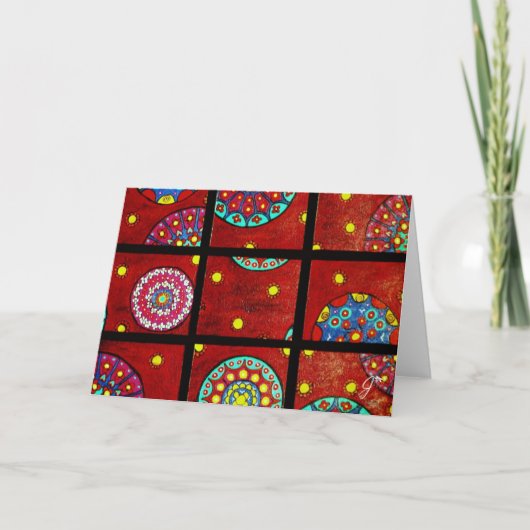 Mandalas in Motie Kaart (Voorkant)