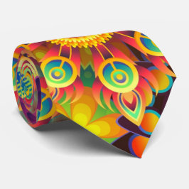 mandalas kleurig abstract stropdas