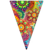 mandalas kleurig abstract vlaggetjes (Derde vlag)