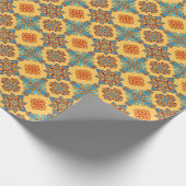 Mandalas op ambergeel cadeaupapier (Hoek)