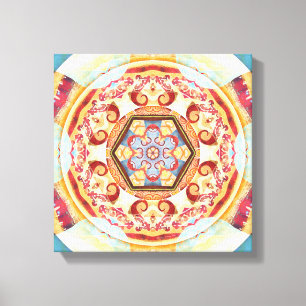 Mandalas pendant des périodes de toile enveloppé