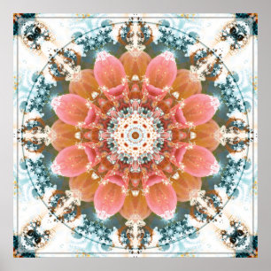 Mandalas uit het Poster van het hart van wijziging