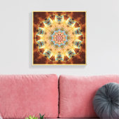 Mandala's van het hart van verandering 4 verpakt C Canvas Afdruk (Insitu (Woonkamer))