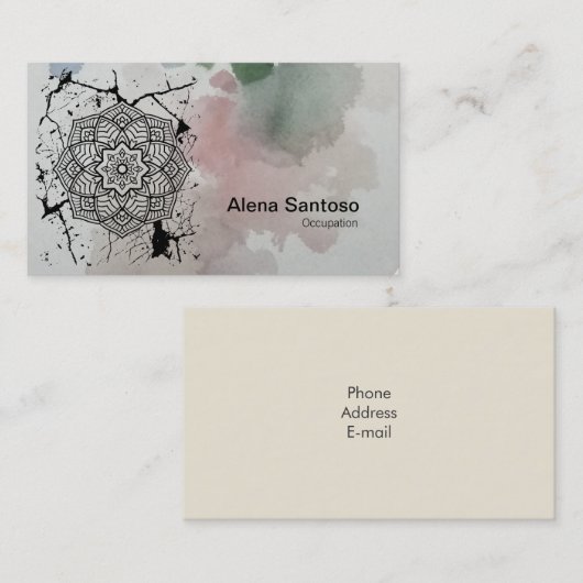 Mandalas Visitekaartje (Voorkant / Achterkant)