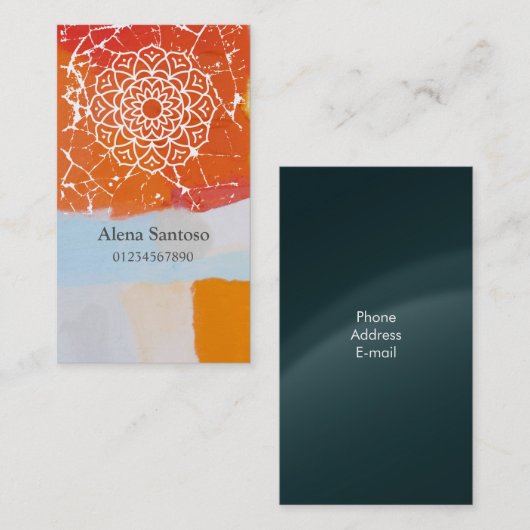 Mandalas Visitekaartje (Voorkant / Achterkant)