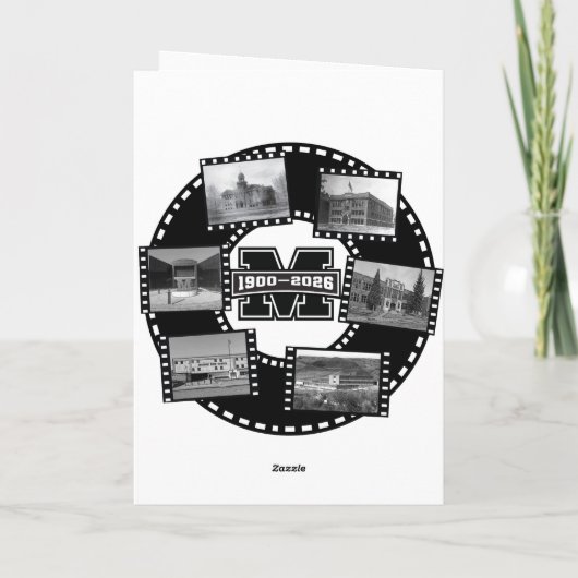 Mandan All Class Reunion Card Feestdagen Kaart (Achterkant)