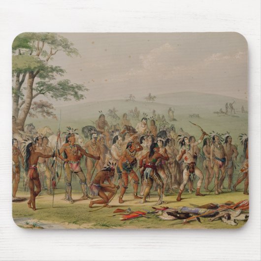 Mandan Archery Contest, c.1832 Muismat (Voorkant)