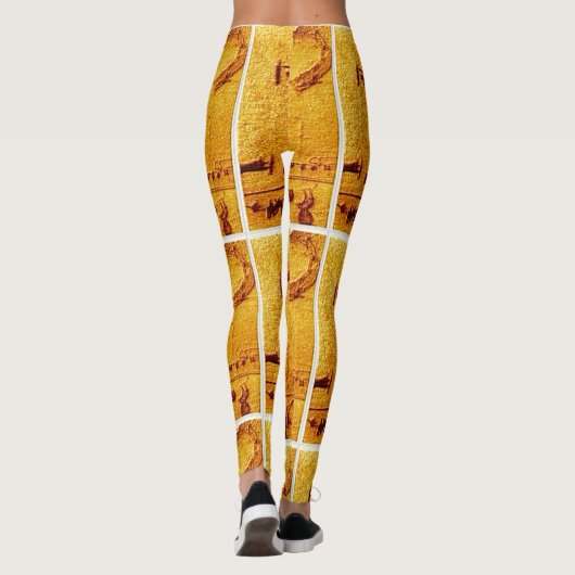  Mandan Turtle Art Leggings (Achterkant)