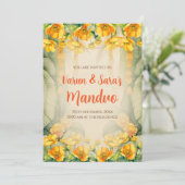 Mandap Mahurat invitations Mandvo invitations Digi (Debout devant)