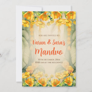 Mandap Mahurat invitations Mandvo invitations Digi