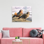 Mandarijn eenden canvas afdruk (Insitu (Woonkamer))