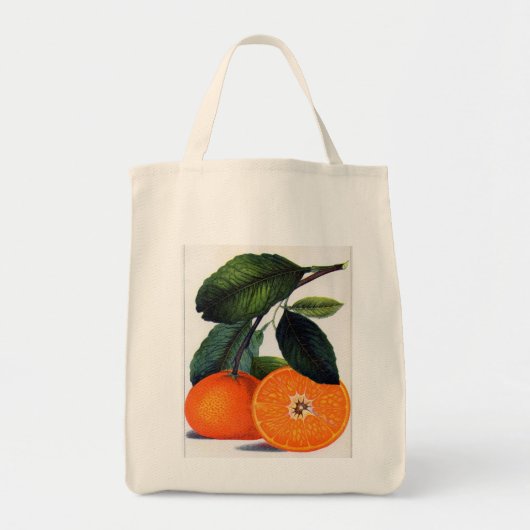 Mandarijn sinaasappel tote bag (Voorkant)