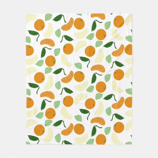 mandarijncitrus fleece deken (Voorkant)
